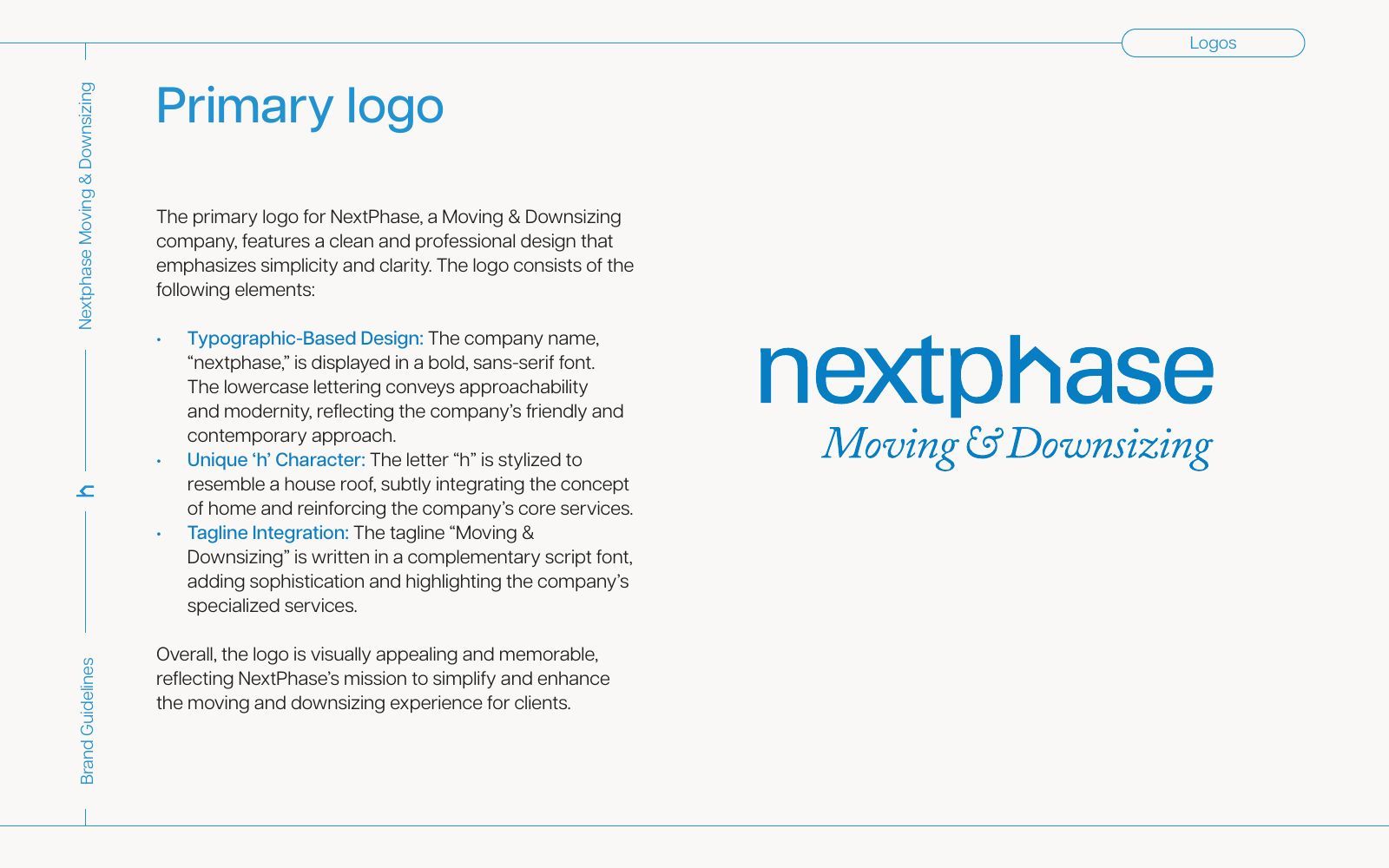 Nextphase ana logosu: "h" harfi çatıya benzeyen logotip ve el yazısı alt yazı