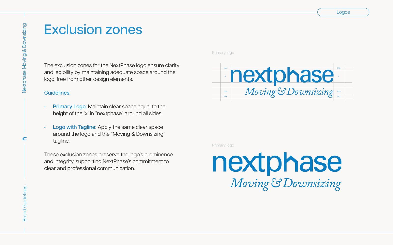 Nextphase logosunun güvenli alan ölçüleri